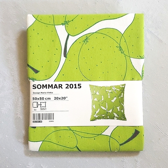 IKEA Other - (1) NIP New Sommar 2015 Pear Print Zipper Pillow Cover Only-No Insert 20" x 20"
